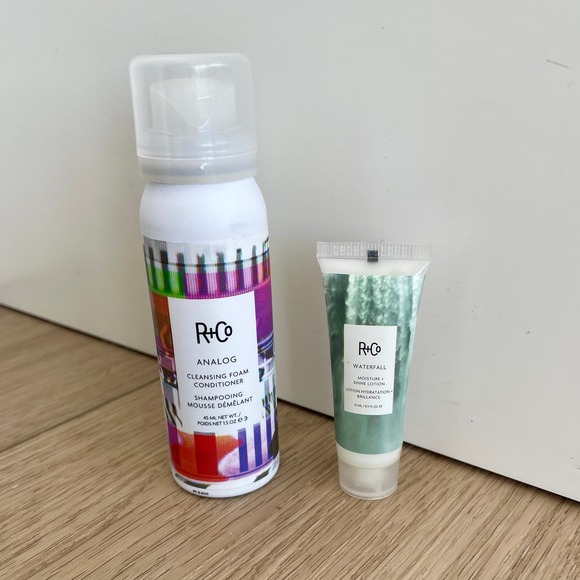 R+Co [ 2 ] Mini Set Analog Cleansing Foam Conditioner & Waterfall Shine Lotion - Picture 6 of 6